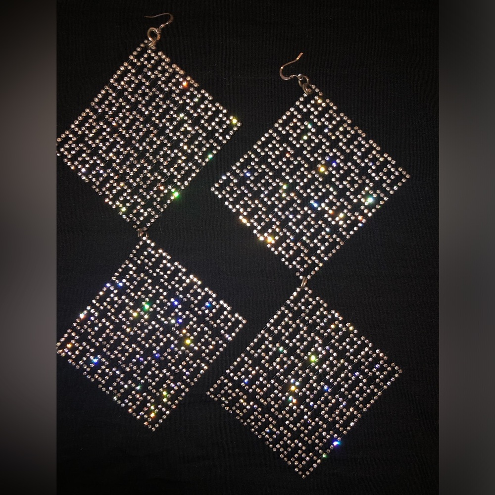 Show-stopping Bling Sparkle Earrings